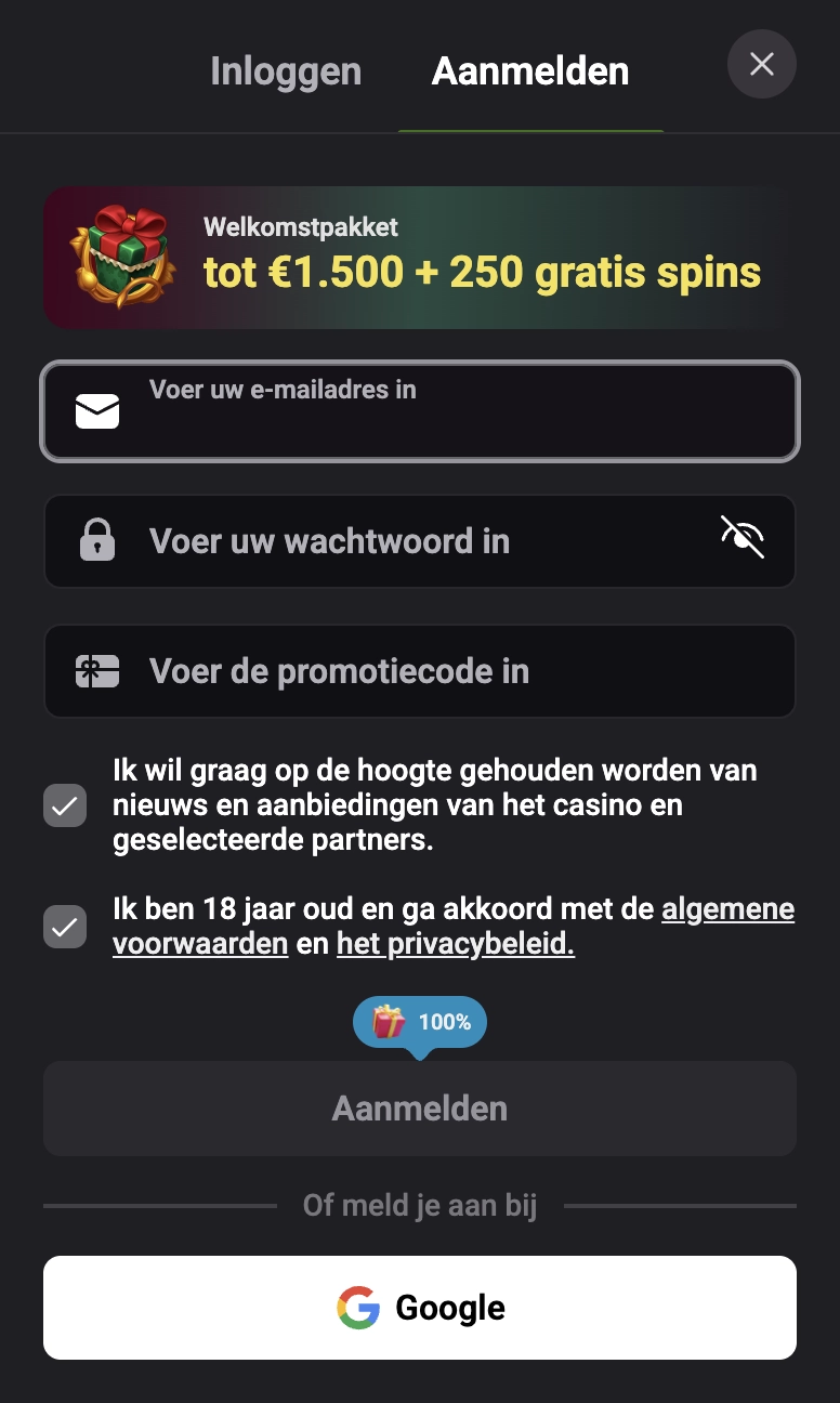 Login en Registratie